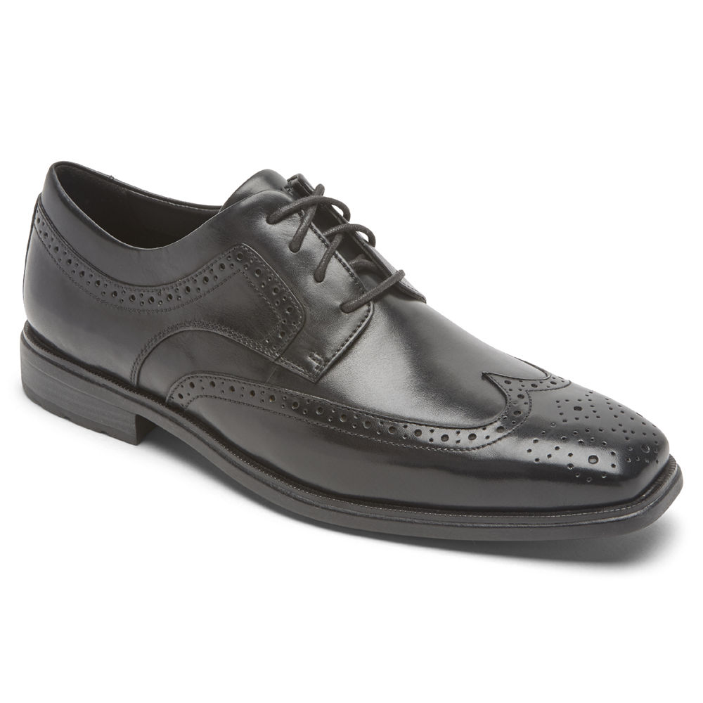 Rockport Mens Dres Sports Business 2 Wingtip - Dress Shoes Black - TFB785263